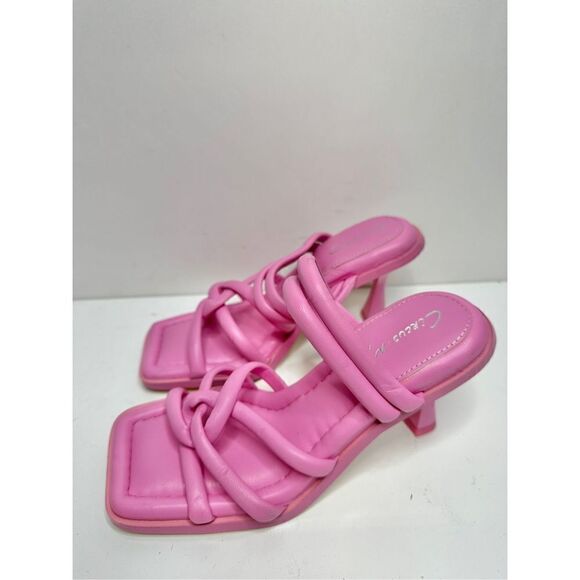 Sam Edelman Circus Sandals Womens Size 5 Pink Savanna Strappy Barbie Heels - Picture 5 of 9